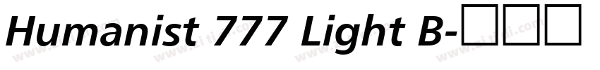 Humanist 777 Light B字体转换